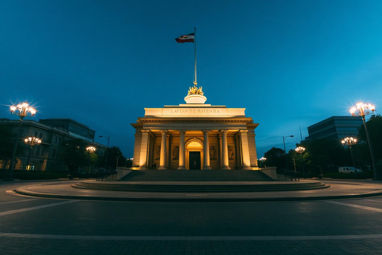 Monumento Nacional a la Bandera, a metros de la sede
